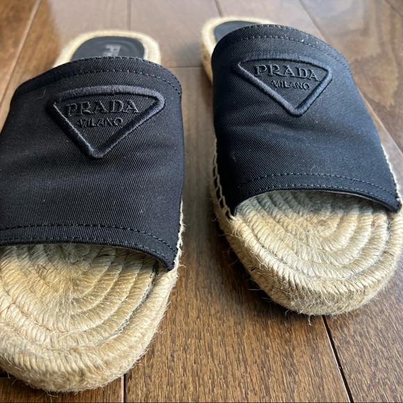 Prada flat espadrille slides - Picture 6 of 9